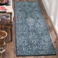thumbnail image 3 of SAFAVIEH Glamour Kalisha Traditional Wool Area Rug, Grey/Blue, 6' x 9', 3 of 10