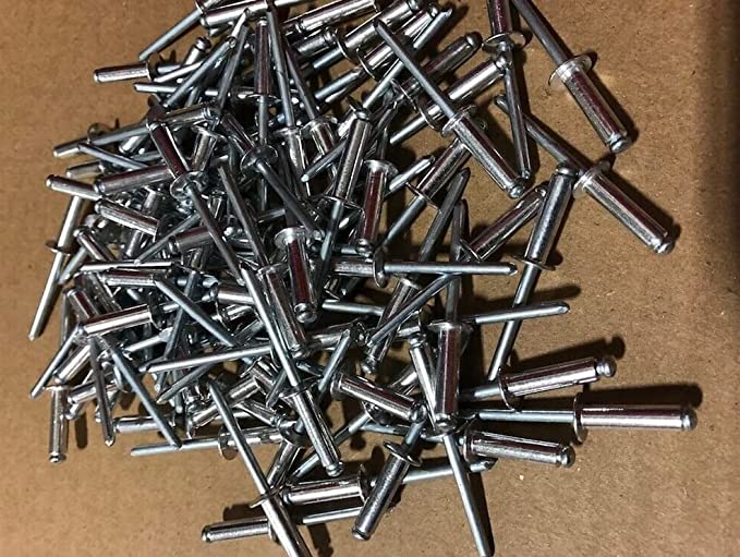 POP Rivets 100 PC 3/16" Aluminum Head Steel Mandrel Rivet