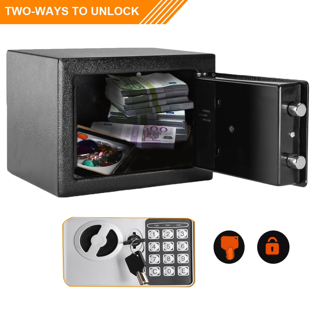 Electronic Security Safe Box Password Keypad Key Lock for Home Office Hotel Use Jewelry Cash Valuables Storage ZCF Security Safes Small Safe Color : Style2, Size : 35x30x30cm