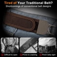 thumbnail image 4 of WHIPPY No Buckle Belts for Men Women Adjustable Metal Hook Elastic Belt Work Stretch Belt for Jeans Pants, 4 of 6