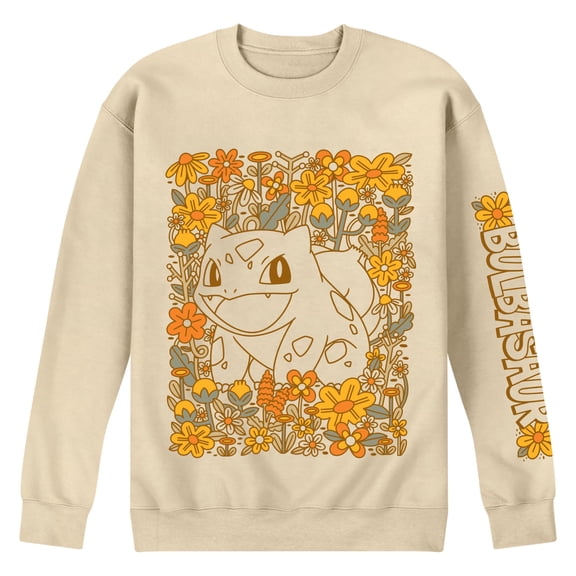 Pokémon - Bulbasaur Fall Flowers - Men's Crew Fleece Sweatshirt