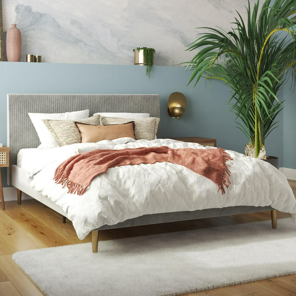 Mr. Kate Daphne Upholstered Bed With Headboard And Modern Platform D79