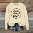thumbnail image 2 of Holzkary Teacher Sweatshirt for Women Sweatshirt for Fall Winter Tops Long Sleeve Shirts Oversized Tshirts Round Neck Colorful Teacher Crewneck Sweatshirt Teach Long Sleeve Pullover Shirt Tops Beige L, 2 of 5