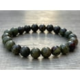 thumbnail image 2 of Dragons Blood Jasper Crystal Bead Bracelet 8mm, Genuine Dragons Blood Jasper Stretch Gemstone Bracelet, Healing Crystal Bracelet Bead Bracelet, Gift for Men & Women, 2 of 6