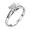 Silver, variant on Cubic Zirconia Wedding Band Ring for Women Gold Plated Round Cut CZ Solitaire Rings (Size 9) Trendy Jewelry Gift for Birthday Anniversary