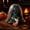 Blue, variant on Moving Halloween Skull Head Prop With Glowing Red Eyes And Gray Hair For Indoor Outdoor Spooky Decor 1 Count