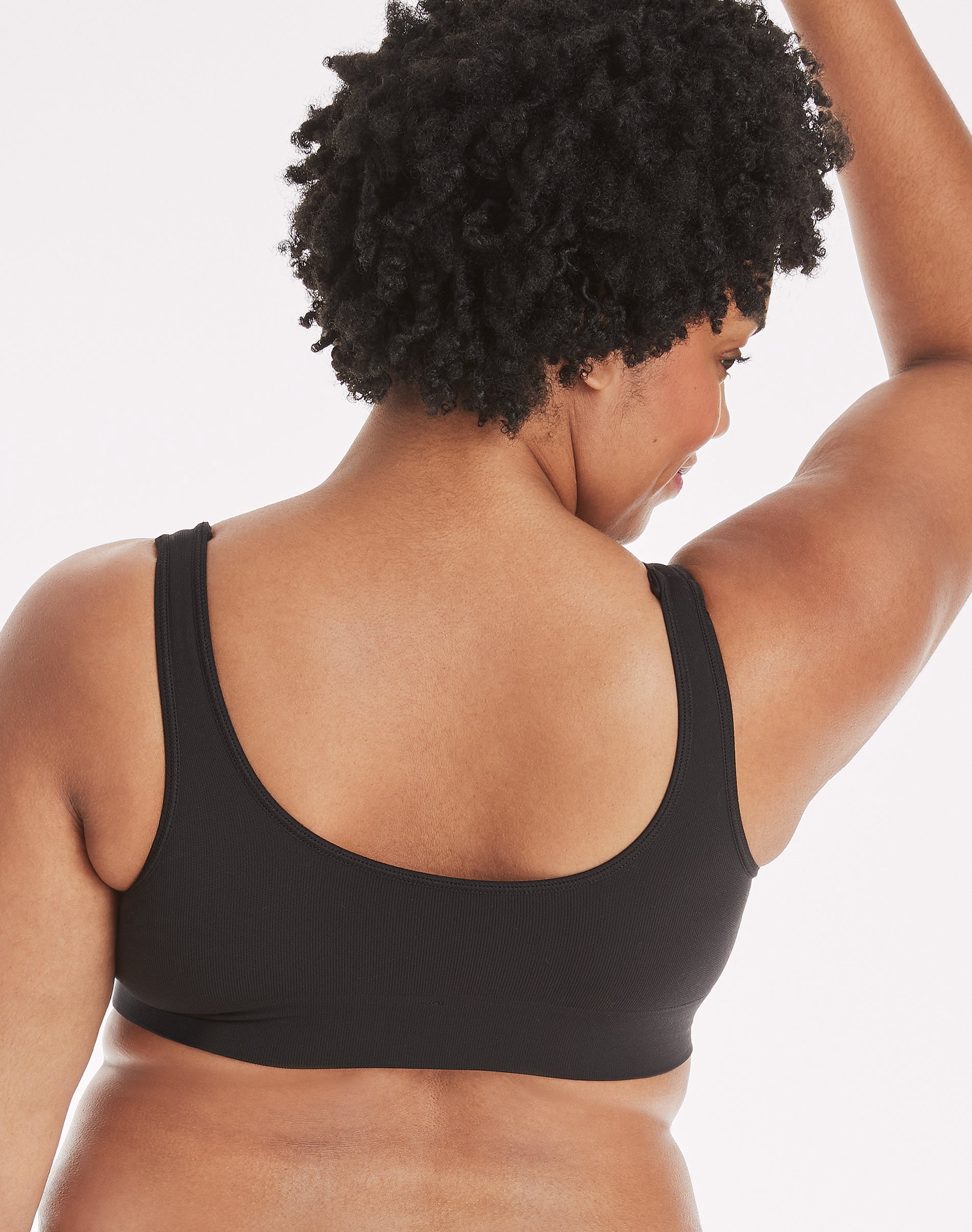 HanesBralette Comfort Flex Fit Women's Wireless Bra Seamless Wide Strap MHG196