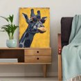 thumbnail image 5 of Art Deco Cartoon Giraffe Ink Canvas Black Accent Bedroom Kitchen Hotel Cafe Office Home Wall Decor, 5 of 8