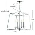 thumbnail image 2 of JONATHAN Y Gloria 19" 4-light Metal LED Pendant, Chrome, 2 of 7