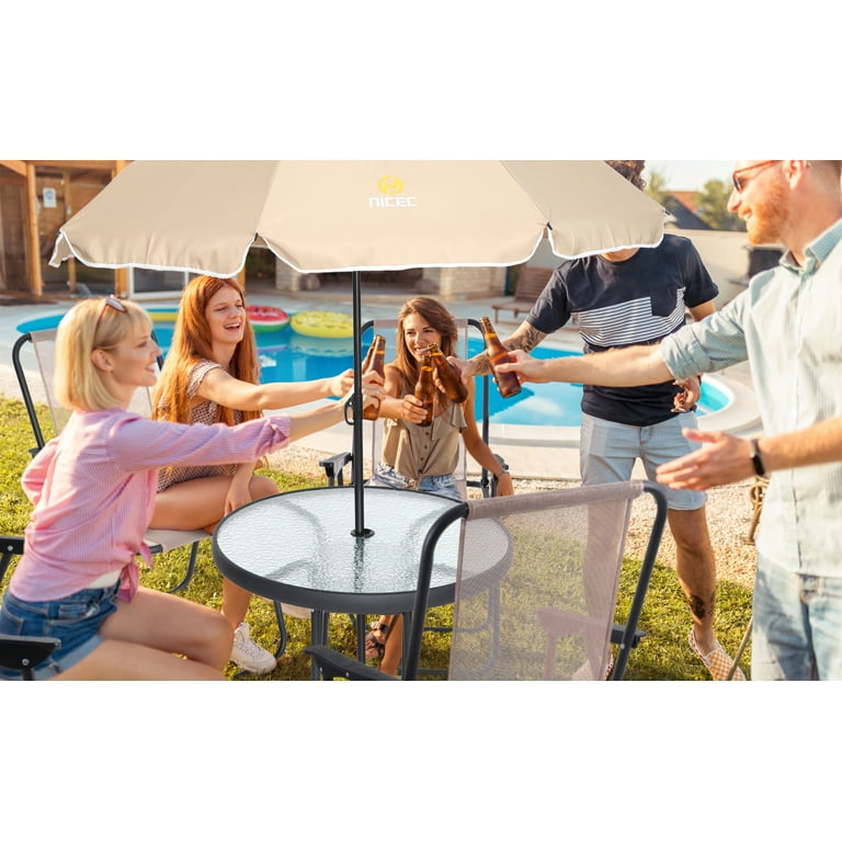 4 person patio dining set with umbrella sale