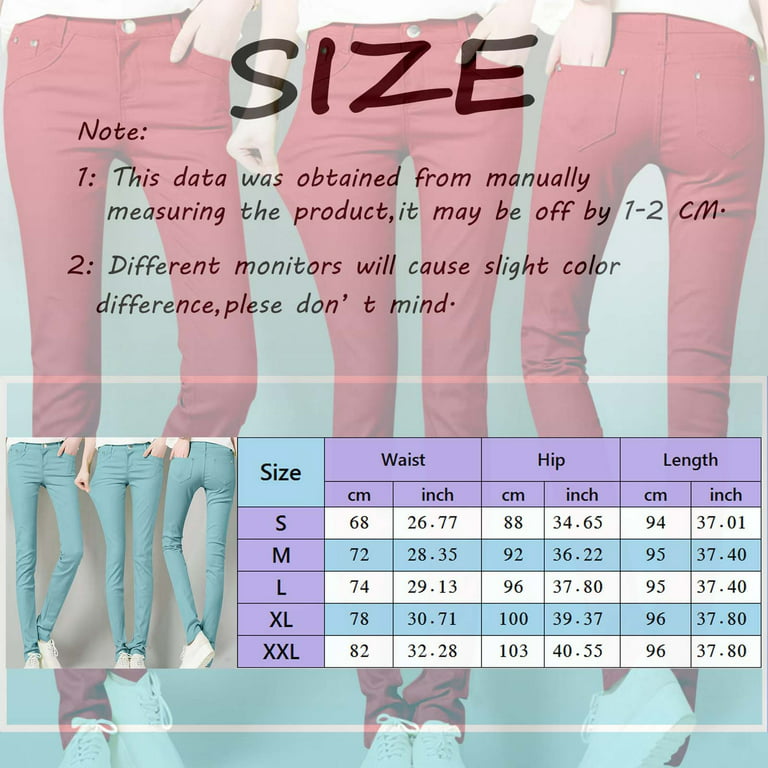 iOPQO Women High Rise Fashion Jean Classic Solid Color Ankle Jeans