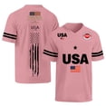 thumbnail image 3 of Men's 250 Anniversary Shirt V-Neck 250 Years T-Shirt 1776-2026 250Th Spring Summer Patriotic Shirts Pink XL, 3 of 5