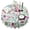 flowers-121, variant on Round Tablecloth Family Cover 60 Inch Polyester Waterproof Stain Wrinkle Free flower for Kitchen