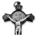 thumbnail image 3 of 3" St. Benedict Crucifix Pendant with Dark Grey Finish, 3 of 4