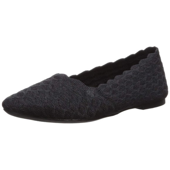 Zapatillas de ballet Skechers Cleo-Honeycomb para mujer, color negro