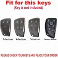 thumbnail image 2 of Key Fob Cover Compatible with Buick Avenir Envision 2021-2024 Leather Keychain Case Holder Protector,Century-blue, 2 of 5