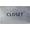 Brushed Aluminum, variant on ADA CENTRAL SIGNS - 6" X4" Closet Sign - ADA Compliant Tactile Graphics Grade 2 Braille Text Wall Sign| Walk-in, Reach-in, Wardrobe, Linen, Pantry, Utility Closet Sign for Offices, and Apartments