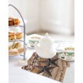 thumbnail image 4 of Texas Star Vintage Kitchen Dish Towels for Drying Dishes Set of 2, Berry Dark Brown Wooden Waffle Weave Microfiber Hand Tea Bathroom Towels Quick Dry & Absorbent Towel 12x12, 4 of 7