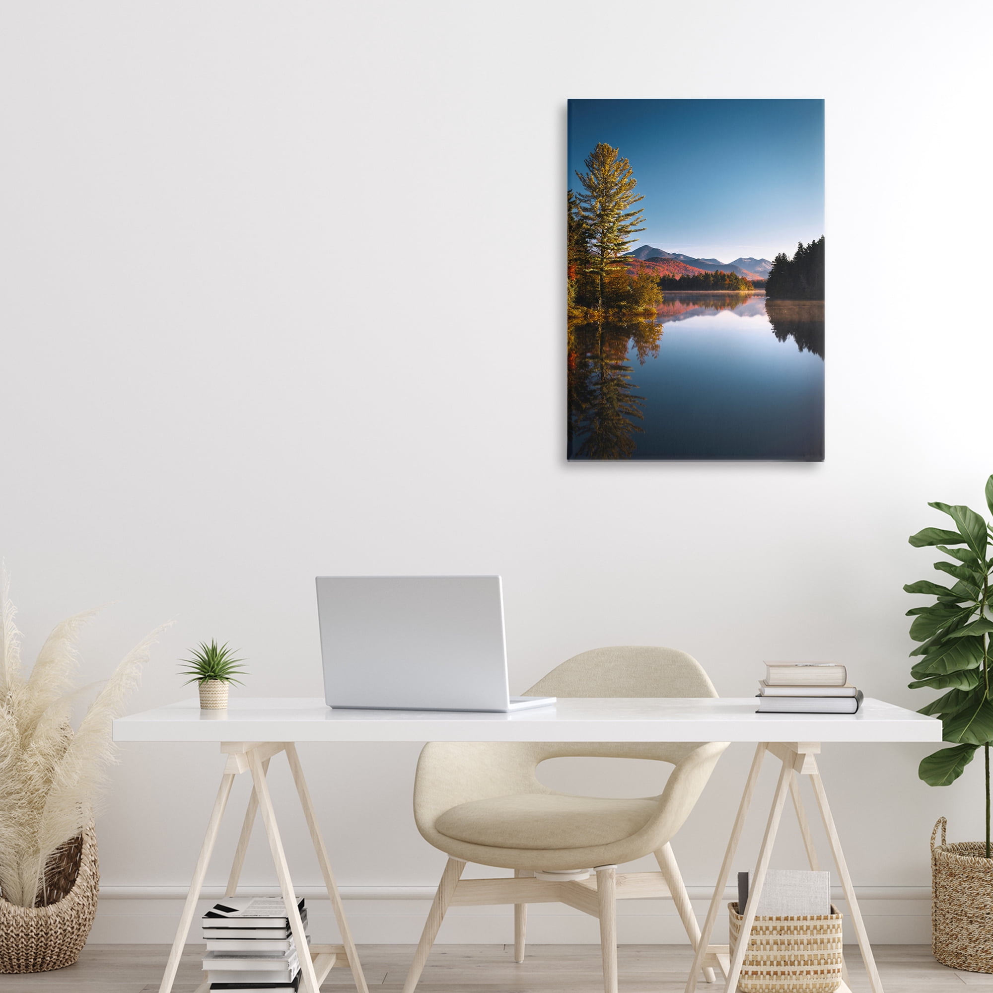 Stupell Industries Autumn Morning Wilderness Canvas Wall Art, design by Jonathan Zaharek