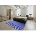 thumbnail image 5 of Ahgly Company Machine Washable Indoor Rectangle Transitional Sky Blue Area Rugs, 8' x 10', 5 of 7