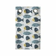 thumbnail image 1 of Nautical Hanging Pocket Organizer, Animal Print of Fish and Jellyfish, Printed Polyester Storage Bag with Pockets, 9" x 16", Multicolor, 1 of 2