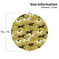 thumbnail image 3 of Disketp Horsemen In Horseraces Funny Coasters,6 Pcs Leather Coasters with Holder, Perfect Housewarming Hostess Gifts,Protect Furniture from Water Marks Scratch and Damage, 3 of 7