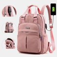 thumbnail image 1 of New casual backpack tide Ms. USB rechargeable backpack computer bag large capacity college wind travel backpack, 1 of 6