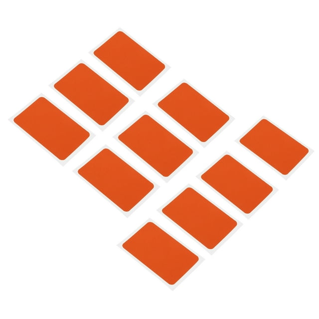 Unique Bargains Down Jacket Repair Patch 2' x 3', 12 Pack Self Adhesive Nylon Fabric Patch, Orange