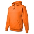 thumbnail image 3 of Hanes High Visibility Hooded Safety Sweatshirt With Pocket Hoodie | Hi Vis Safety Orange 7.8oz, 50/50 Cotton/Polyester, Size M, Pack of 3, 3 of 6
