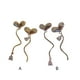 thumbnail image 4 of Qarigey 1 par de pendientes de mujer, pendientes de boda, joyería, regalo de Navidad, plata Type3 NO3 Qarigey AP011457-02, 4 of 6