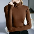 thumbnail image 2 of Women's Turtleneck Pullover Sweater â Winter Warm Ribbed Cotton Long Sleeve Slim Fit High Neck Base Layer Top for Fall & Winter, 2 of 7
