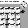 thumbnail image 5 of Kitchen Curtains 24 Inch Short - 3 Panel Set, Cute Horse Pony Print, Rod Pocket Window Curtain, 100% Polyester for Farmhouse, Retro Rural Kitchen, Easy Wash, 5 of 6