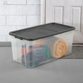 thumbnail image 6 of Sterilite 200 Quart Clear Stackable Latching Storage Box Container, 12 Pack, 6 of 10