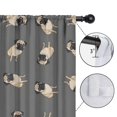 thumbnail image 4 of Blackout Kids Curtains,Cute Pug Puppies Childrens Insulated Curtains Set Of 2,Bedroom Essentials,Toddler Room Decor 52"x84"(132x213cm), 4 of 4