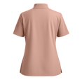 thumbnail image 4 of Women's Stand Collar Scrub Top with Zipper Front – Soft Stretch Breathable Fabric with Multiple Pockets Complexion 3XL, 4 of 5