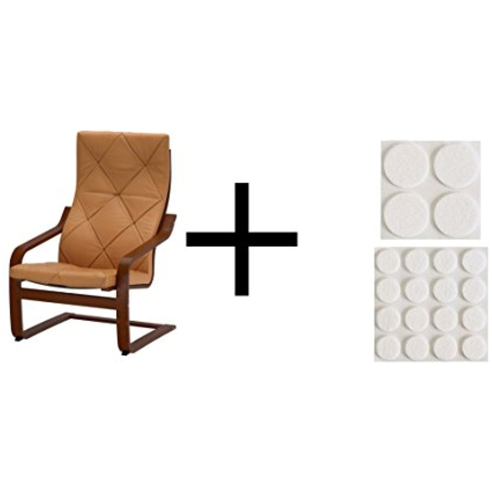 Ikea Chair, medium brown, Seglora natural and Ikea Stickon floor