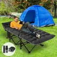 thumbnail image 6 of Slsy 2 Pack Oversized XXL Folding Bed Cot with 3.3 Inch 2 Sided Mattress, 32'' Wide XXL Folding Camping Cots with Carry Bag, Folding Sleeping Cot Guest Bed, 6 of 15