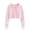 Pink, variant on Sherrylily Kids Crop Tops Girls Striped Long Sleeve Hoodies Pullover Sweatshirts