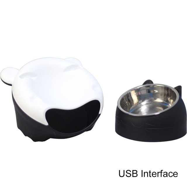 Automatic Cat Fountain LED Filtering Silent Pet Drinking Dispenser Cat Food Bowl