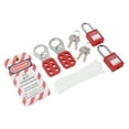 thumbnail image 4 of Lockout Tagout Kit, Loto Tag Padlock Portable Electrical Loto Kit Red  for Industrial Chemical, 4 of 7