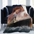 thumbnail image 6 of Titanic Blanket, Anime Throw Blanket For Bed Sofa Couch, Super Soft Flannel Blanket For Bedroom Livingroom, 40"X30", 6 of 9