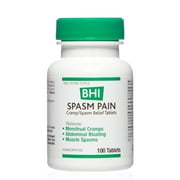 BHI Cramp & Spasm Pain Relief Tablets, Homeopathic, 100 Tabs