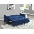 Strader Convertible Studio Sofa Bed, Navy Blue