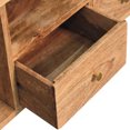 thumbnail image 2 of Nordic Style Solid Wood Media Stand - 19.23 In. H X 13.77 W 42.62 D, Brown Finish, Max 39 Tv Fit Mango Console Depth, Width, Height, Brown, Up To Screen, 2 of 5