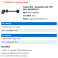 thumbnail image 2 of Trailing Arm - Compatible with 1997 - 2003 INFINITI QX4 1998 1999 2000 2001 2002, 2 of 2
