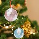 thumbnail image 5 of Gibobby Adornos navideños 8 cm / 3 pulgadas de Navidad rosa Conjunto de árbol de Navidad Arreglo de comida Colgante de decoración de techo suspendido(Rosa), 5 of 5
