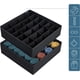 thumbnail image 2 of Organizador de cajones plegable de tela no tejida para ropa interior, sujetadores y calcetines, con compartimentos que ahorran espacio (negro), 2 of 5