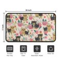 thumbnail image 5 of Yorkie Dog and Pioneer Flower Door Rugs,Washable Non Slip Door Mats Indoor,Decorative Door Mats,Entry Mat Indoor for Entrance,Bedroom,Kitchen,Bathroom,30"x17", 5 of 6