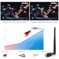 thumbnail image 3 of EDUP 1300Mbps USB WiFi Adapter Dual Band 2.4GHz/5GHz Wireless Network Adapter with High Gain 5dBi Antenna, 3 of 9