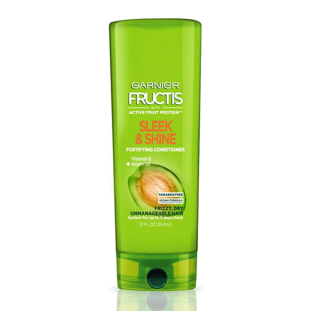 Garnier Fructis Sleek & Shine Conditioner, Frizzy, Dry ...